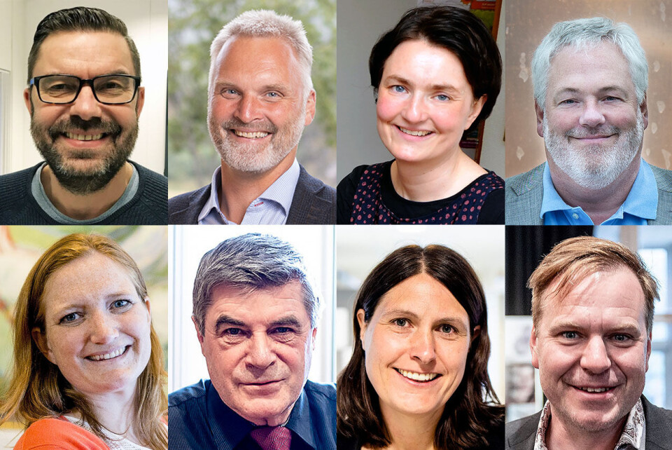 I år er det åtte kandidater til Årets kommuneprofil. Øverst fra venstre: Hogne Eidissen, Erlend Solem, Birgit Valla og Pål Smiths. Nederst fra venstre: Ida Pinnerød, Alf E. Jakobsen, Ingvild Vikingsen Skogestad og Alfred Bjørlo. I år er det åtte kandidater til Årets kommuneprofil. Øverst fra venstre: Hogne Eidissen, Erlend Solem, Birgit Valla og Pål Smiths. Nederst fra venstre: Ida Pinnerød, Alf E. Jakobsen, Ingvild Vikingsen Skogestad og Alfred Bjørlo.