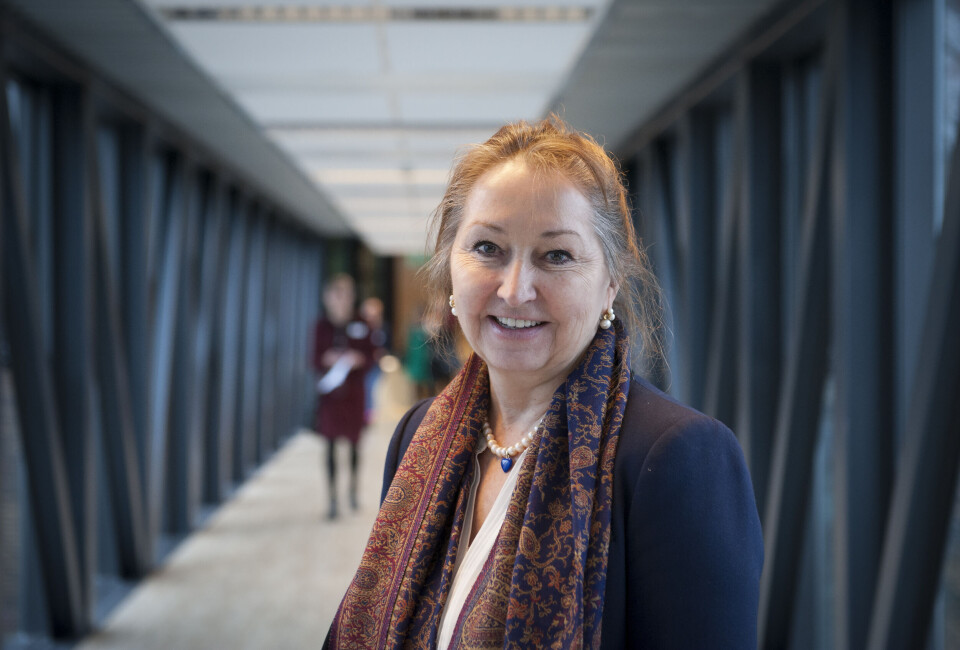 - Beklagelig, sier KS-leder Gunn Marit Helgesen om at mange kommuner må kutte i eiendomsskatten. Foto: Terje Lien. - Beklagelig, sier KS-leder Gunn Marit Helgesen om at mange kommuner må kutte i eiendomsskatten. Foto: Terje Lien.