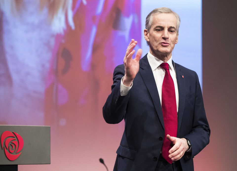 Velferd blir kampsak nummer én fram mot valgene i 2019 og 2021, sa Ap-leder Jonas Gahr Støre til Arbeiderpartiets landsstyremøte tirsdag. Foto: Terje Bendiksby / NTB scanpix Velferd blir kampsak nummer én fram mot valgene i 2019 og 2021, sa Ap-leder Jonas Gahr Støre til Arbeiderpartiets landsstyremøte tirsdag. Foto: Terje Bendiksby / NTB scanpix