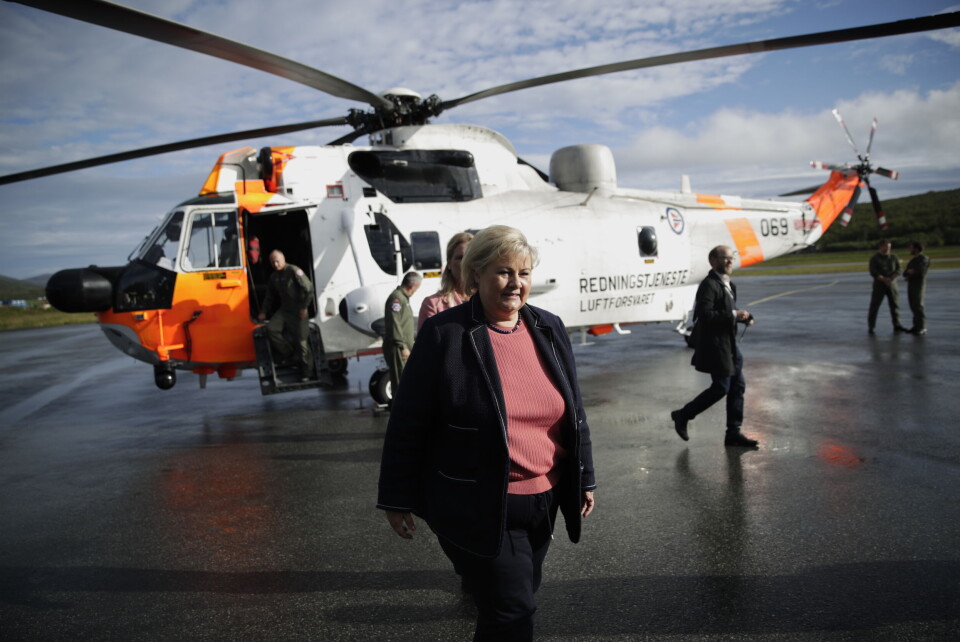 Statsminister Erna Solberg besøker mandag Tromsø.Foto: Stian Lysberg Solum / NTB scanpix Statsminister Erna Solberg besøker mandag Tromsø.Foto: Stian Lysberg Solum / NTB scanpix