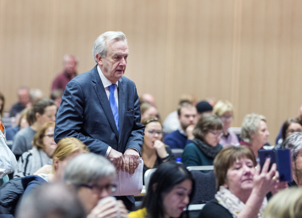 Riksadvokat Tor-Aksel Busch sendte tirsdag ut sitt årlige rundskriv om prioriteringen av straffesaksbekjempelsen i Norge. Her fotografert på Fagforbundets og NTLs konferanse om svart økonomi og arbeidsmarkedskriminalitet i Oslo i januar. Foto: Gorm Kallestad / NTB scanpix Riksadvokat Tor-Aksel Busch sendte tirsdag ut sitt årlige rundskriv om prioriteringen av straffesaksbekjempelsen i Norge. Her fotografert på Fagforbundets og NTLs konferanse om svart økonomi og arbeidsmarkedskriminalitet i Oslo i januar. Foto: Gorm Kallestad / NTB scanpix