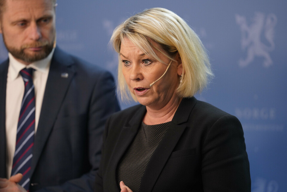 – Mye har gått galt, sa kommunalminister Monica Mæland (H) da hun mottok granskingsrapporten om Tolga-saken. Nå viser en ny rapport at det er ulik praksis i kommunene for hvordan diagnosen psykisk utviklingshemming settes. Foto: Fredrik Hagen / NTB scanpix – Mye har gått galt, sa kommunalminister Monica Mæland (H) da hun mottok granskingsrapporten om Tolga-saken. Nå viser en ny rapport at det er ulik praksis i kommunene for hvordan diagnosen psykisk utviklingshemming settes. Foto: Fredrik Hagen / NTB scanpix