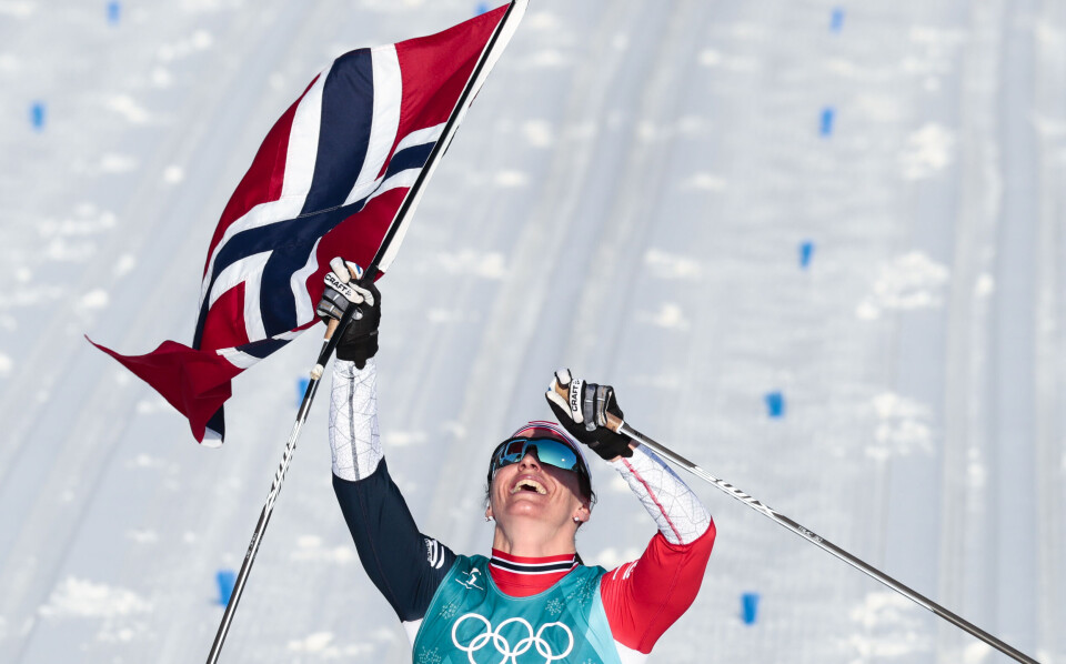 Gullvinner Marit Bjørgen på 30 kilometer langrenn for kvinner under vinter-OL i Pyeongchang. Foto: Lise Åserud / NTB scanpix Gullvinner Marit Bjørgen på 30 kilometer langrenn for kvinner under vinter-OL i Pyeongchang. Foto: Lise Åserud / NTB scanpix