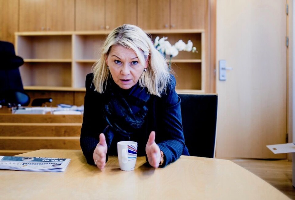 Mens Fylkesmannen fulgte inndelingslova forbilledlig, og kom med en konklusjon som gjenspeiler dagens virkelighet, velger statsråd Monica Mæland å hoppe over alle faglige råd, skriver Viggo Vikholt. Foto: Magnus K. Bjørke Mens Fylkesmannen fulgte inndelingslova forbilledlig, og kom med en konklusjon som gjenspeiler dagens virkelighet, velger statsråd Monica Mæland å hoppe over alle faglige råd, skriver Viggo Vikholt. Foto: Magnus K. Bjørke