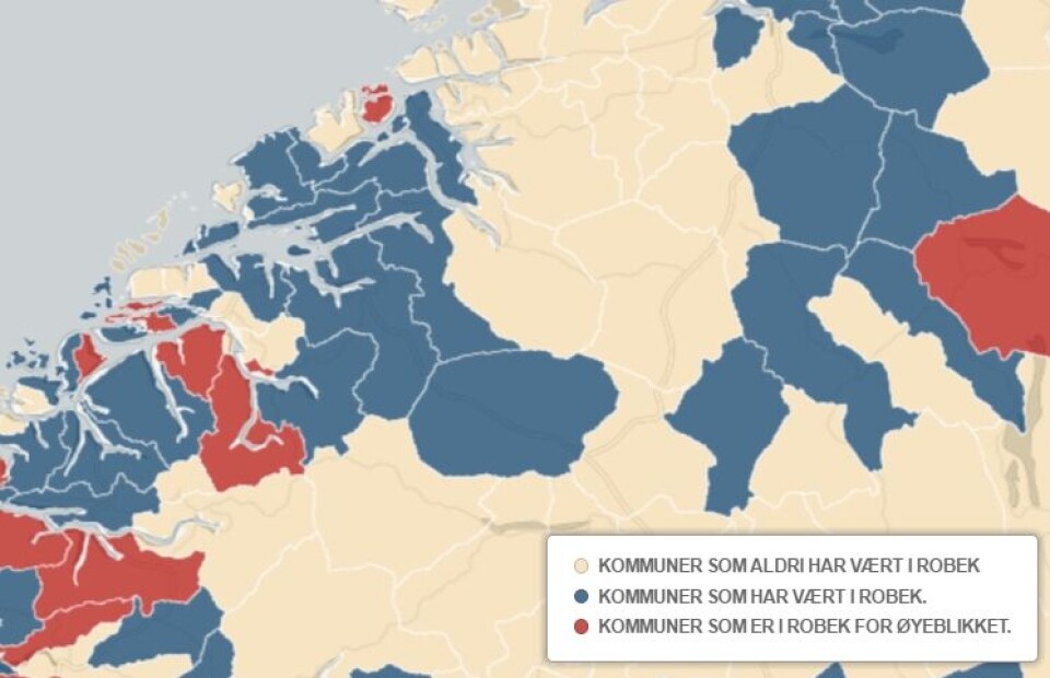 Sjekk hvilke kommuner som er i ROBEK