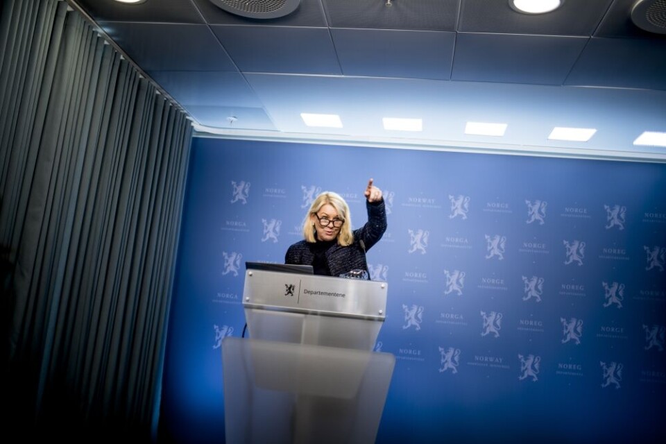 Monica Mæland (H) og regjeringen vil ikke sette sitt liv inn på regionreformen. Arkivfoto: Magnus K. Bjørke Monica Mæland (H) og regjeringen vil ikke sette sitt liv inn på regionreformen. Arkivfoto: Magnus K. Bjørke