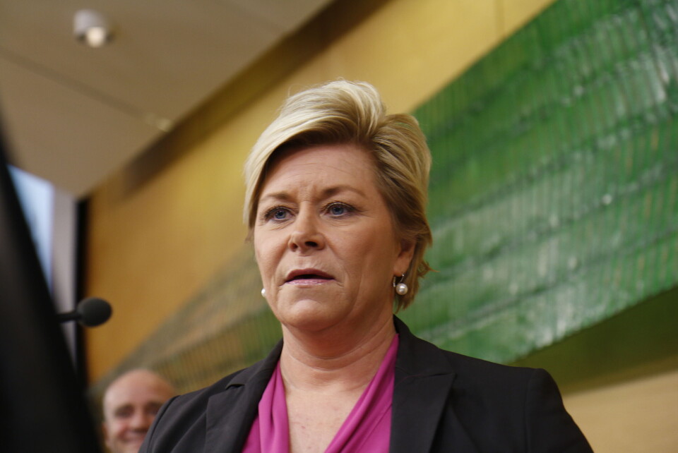Finansminister Siv Jensen (Frp) sier regjeringen skal legge opp til ansvarlig oljepengebruk i neste års statsbudsjett. Arkivfoto Finansminister Siv Jensen (Frp) sier regjeringen skal legge opp til ansvarlig oljepengebruk i neste års statsbudsjett. Arkivfoto