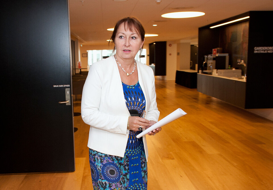 KS-leder Gunn Marit Helgesen frykter en dominoeffekt av tvilen som nå er skapt rundt sammenslåingen av Finnmark og Troms og den nye Viken-regionen. Arkivfoto: Terje Lien KS-leder Gunn Marit Helgesen frykter en dominoeffekt av tvilen som nå er skapt rundt sammenslåingen av Finnmark og Troms og den nye Viken-regionen. Arkivfoto: Terje Lien