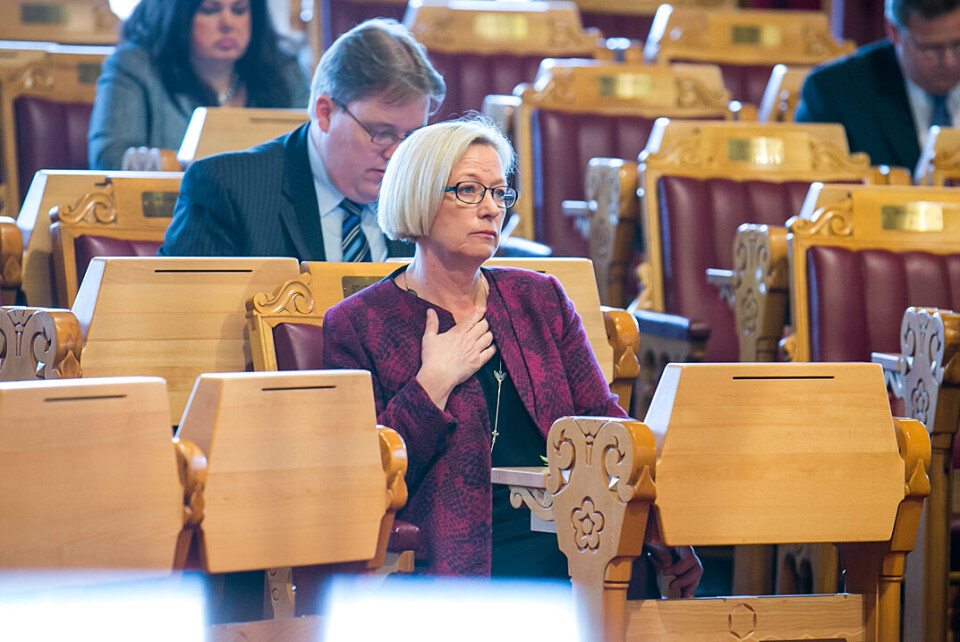 Partileder i Senterpartiet, Trygve Slagsvold Vedum, og parlamentarisk leder, Marit Arnstad krever at regionreformen oppheves. Foto: Axel Nilsson Raftsjø / NTB scanpix Partileder i Senterpartiet, Trygve Slagsvold Vedum, og parlamentarisk leder, Marit Arnstad krever at regionreformen oppheves. Foto: Axel Nilsson Raftsjø / NTB scanpix