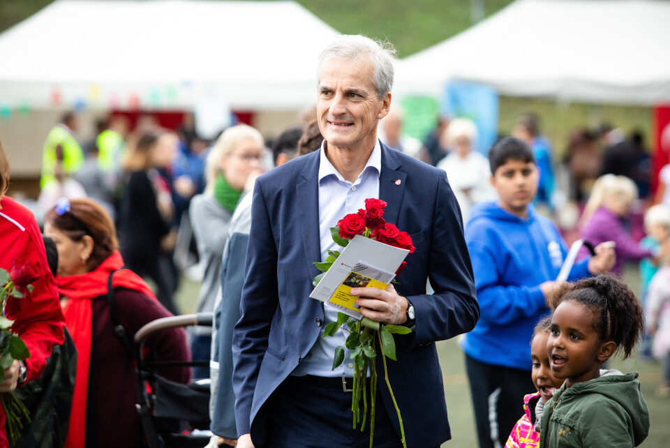 Arbeiderpartiets leder Jonas Gahr Støre er alt i gang med valgkampen før kommunevalget om ett år. Her er han fotografert på festival på Mortensrud i Oslo tidligere i måneden. Foto: Audun Braastad / NTB scanpix Arbeiderpartiets leder Jonas Gahr Støre er alt i gang med valgkampen før kommunevalget om ett år. Her er han fotografert på festival på Mortensrud i Oslo tidligere i måneden. Foto: Audun Braastad / NTB scanpix