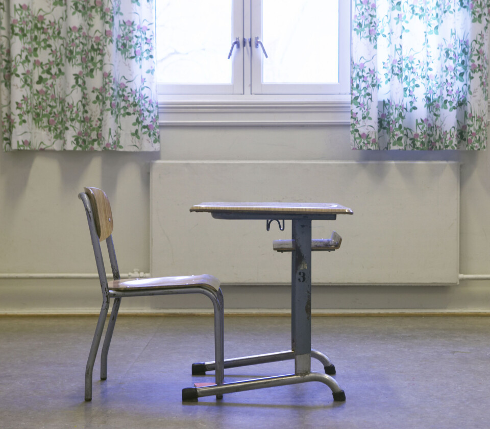 229 pulter stod tomme etter barn som ikke møtte til skolestart etter ferien sist skoleår. Illustrasjonsfoto: Berit Roald / NTB scanpix 229 pulter stod tomme etter barn som ikke møtte til skolestart etter ferien sist skoleår. Illustrasjonsfoto: Berit Roald / NTB scanpix