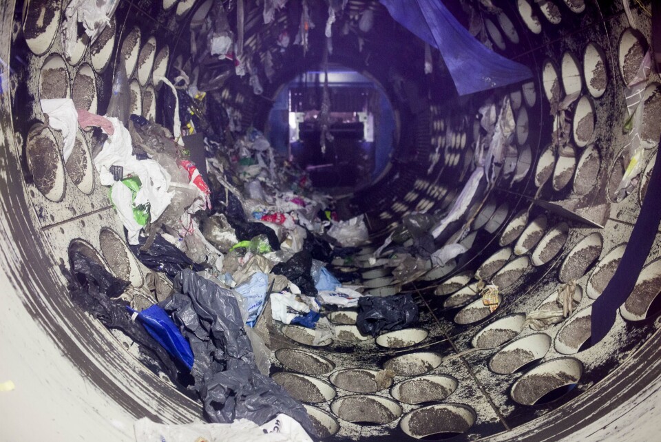 Avfallshåndtering og avløpsrensing utgjør det offentlige Norges klart viktigste miljøinnsats. Her fra sorteringsanlegget til Romerike Avfallsforedling IKS. Arkivfoto: Patrick da Silva Sæther. Avfallshåndtering og avløpsrensing utgjør det offentlige Norges klart viktigste miljøinnsats. Her fra sorteringsanlegget til Romerike Avfallsforedling IKS. Arkivfoto: Patrick da Silva Sæther.