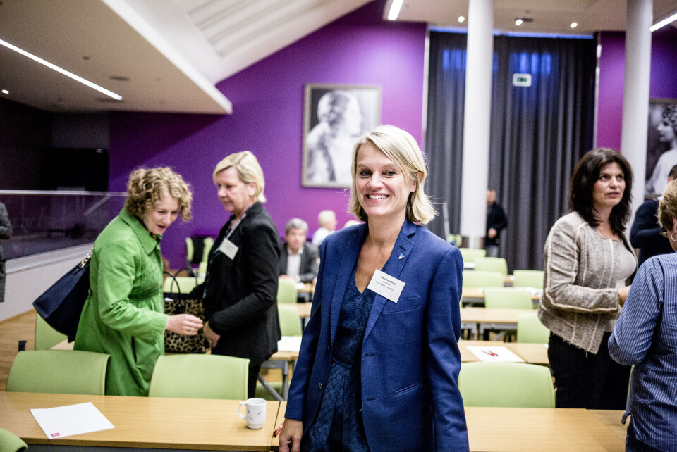 – Jeg visste at det ville bli en thriller, men at det skulle bli så mye usikkerhet hadde jeg ikke sett for meg, sier Nina Sandberg (Ap) som følger valget fra Folkets Hus. Arkivfoto: Magnus Knutsen Bjørke – Jeg visste at det ville bli en thriller, men at det skulle bli så mye usikkerhet hadde jeg ikke sett for meg, sier Nina Sandberg (Ap) som følger valget fra Folkets Hus. Arkivfoto: Magnus Knutsen Bjørke