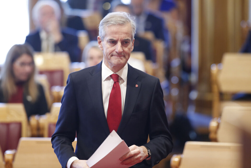 Jonas Gahr Støre (Ap) under trontaledebatten i Stortinget tirsdag. Foto: Lise Åserud / NTB scanpix Jonas Gahr Støre (Ap) under trontaledebatten i Stortinget tirsdag. Foto: Lise Åserud / NTB scanpix