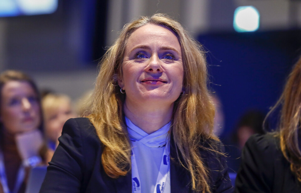 – Alle som er glade i den norske modellen, bør sende en stille gratulasjon til Teknisk beregningsutvalg, sier arbeids- og sosialminister Anniken Hauglie (H). Foto: Terje Pedersen / NTB scanpix – Alle som er glade i den norske modellen, bør sende en stille gratulasjon til Teknisk beregningsutvalg, sier arbeids- og sosialminister Anniken Hauglie (H). Foto: Terje Pedersen / NTB scanpix