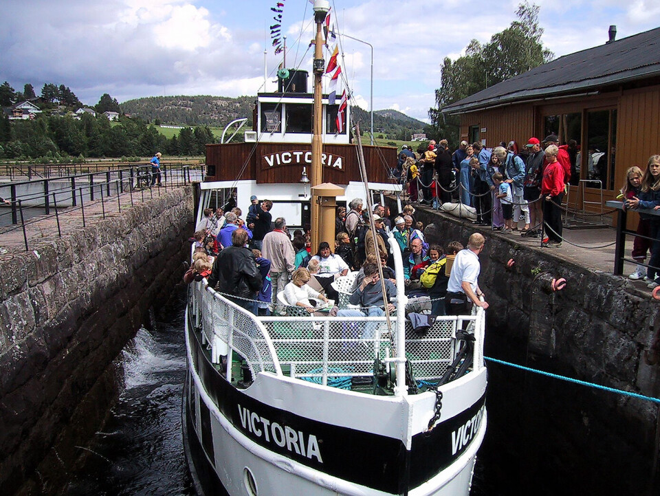Telemarkskanalen eller Bandak-kanalen, vannveien fra Skien til Dalen, er en av Telemarks største turistattraksjoner. Foto: Per Erik Knive / NTB scanpix. Telemarkskanalen eller Bandak-kanalen, vannveien fra Skien til Dalen, er en av Telemarks største turistattraksjoner. Foto: Per Erik Knive / NTB scanpix.