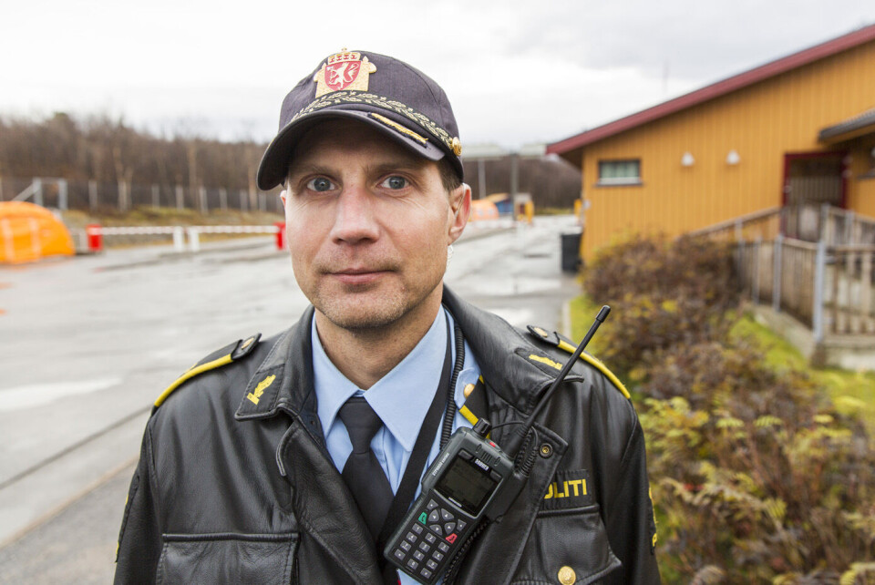 Grensesjef og politioverbetjent Stein Kristian Hansen har hendene fulle med asylstrømmen over Storskog i Finnmark. Foto: Tore Meek / NTB scanpix Grensesjef og politioverbetjent Stein Kristian Hansen har hendene fulle med asylstrømmen over Storskog i Finnmark. Foto: Tore Meek / NTB scanpix