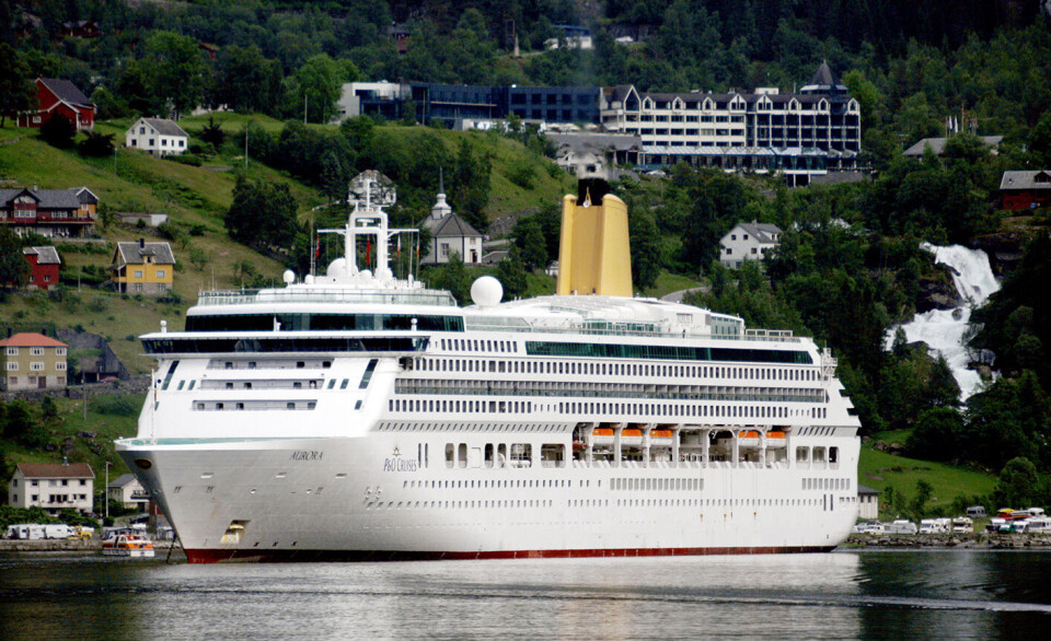 Et cruiseskip ankrer opp i Geirangerfjorden. Illustrasjonsfoto: Paul Kleiven / NTB scanpix Et cruiseskip ankrer opp i Geirangerfjorden. Illustrasjonsfoto: Paul Kleiven / NTB scanpix