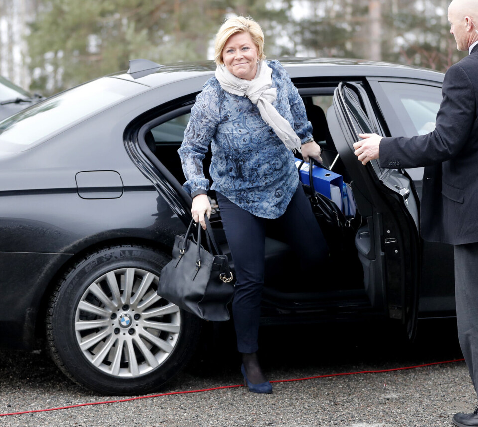 Frp-leder Siv Jensen samler troppene sine til landsmøte på Gardermoen 5.-7. mai. Foto: Lise Åserud / NTB scanpix Frp-leder Siv Jensen samler troppene sine til landsmøte på Gardermoen 5.-7. mai. Foto: Lise Åserud / NTB scanpix