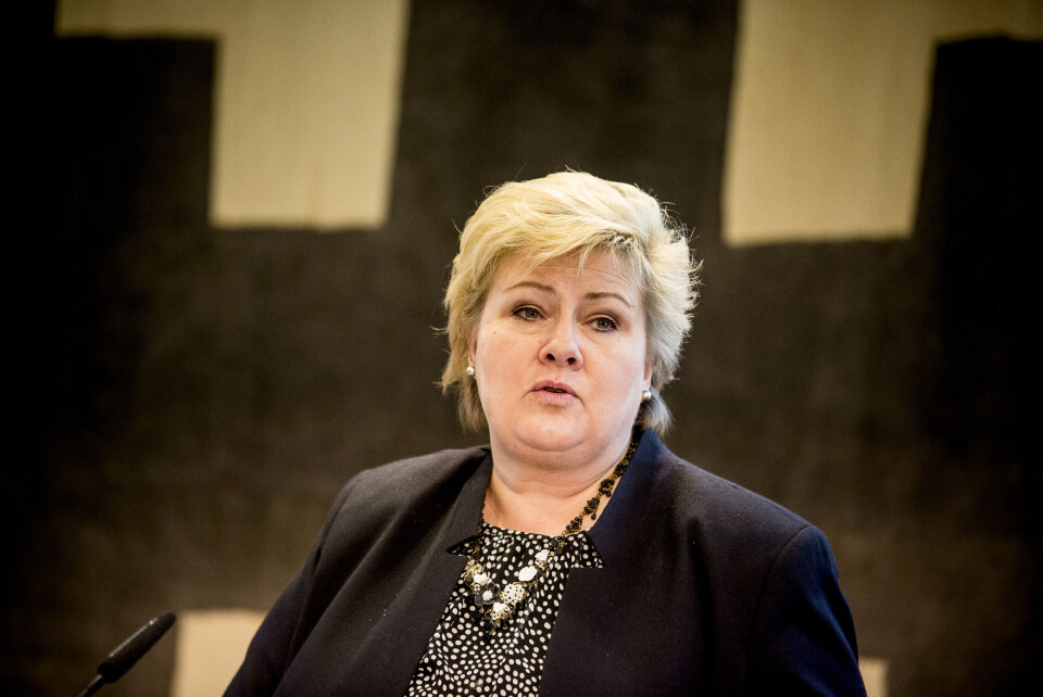 Statsminister Erna Solberg (H) setter et minstemål på kommunereformen i Aftenposten. Arkivfoto: Magnus Knutsen Bjørke Statsminister Erna Solberg (H) setter et minstemål på kommunereformen i Aftenposten. Arkivfoto: Magnus Knutsen Bjørke