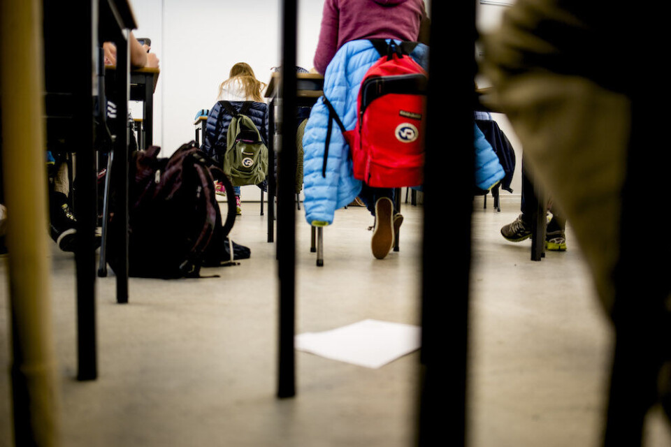Norske klasserom er fullere enn før. Nye og strengere fraværsregler får æren. Illustrasjonsfoto: Magnus Knutsen Bjørke Norske klasserom er fullere enn før. Nye og strengere fraværsregler får æren. Illustrasjonsfoto: Magnus Knutsen Bjørke