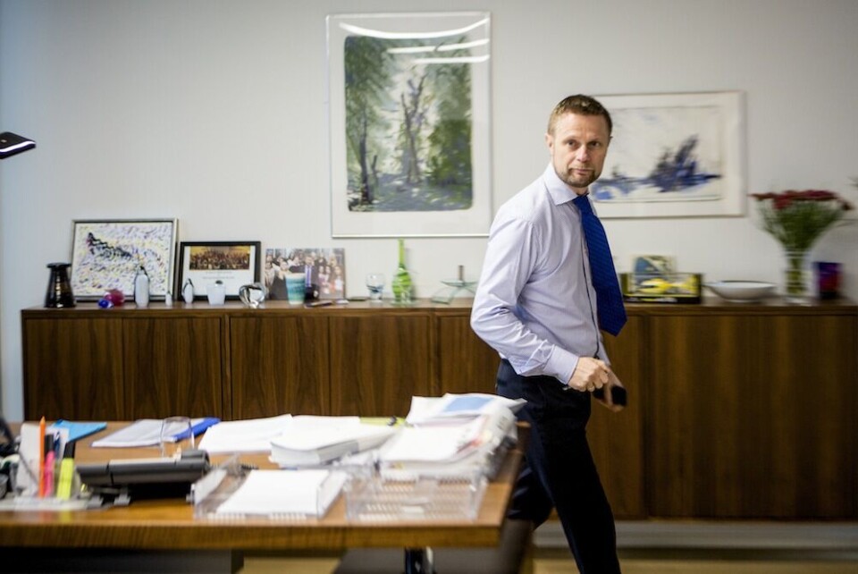 Helsedepartementet begrunnet sperrefristen på sykehjemskartleggingen med blant annet helseminister Bent Høies tette kalender. Kommunal Rapport har klaget til Sivilombudsmannen. Foto: Magnus K. Bjørke Helsedepartementet begrunnet sperrefristen på sykehjemskartleggingen med blant annet helseminister Bent Høies tette kalender. Kommunal Rapport har klaget til Sivilombudsmannen. Foto: Magnus K. Bjørke