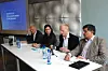 Professor Tor Bjørklund, Høyre-politiker Afshan Rafiq, statsviter Johannes Bergh og Ap-politiker Khalid Mahmood diskuterer minoritetsbefolkningen og politisk aktivitet. Foto: Tone Holmquist