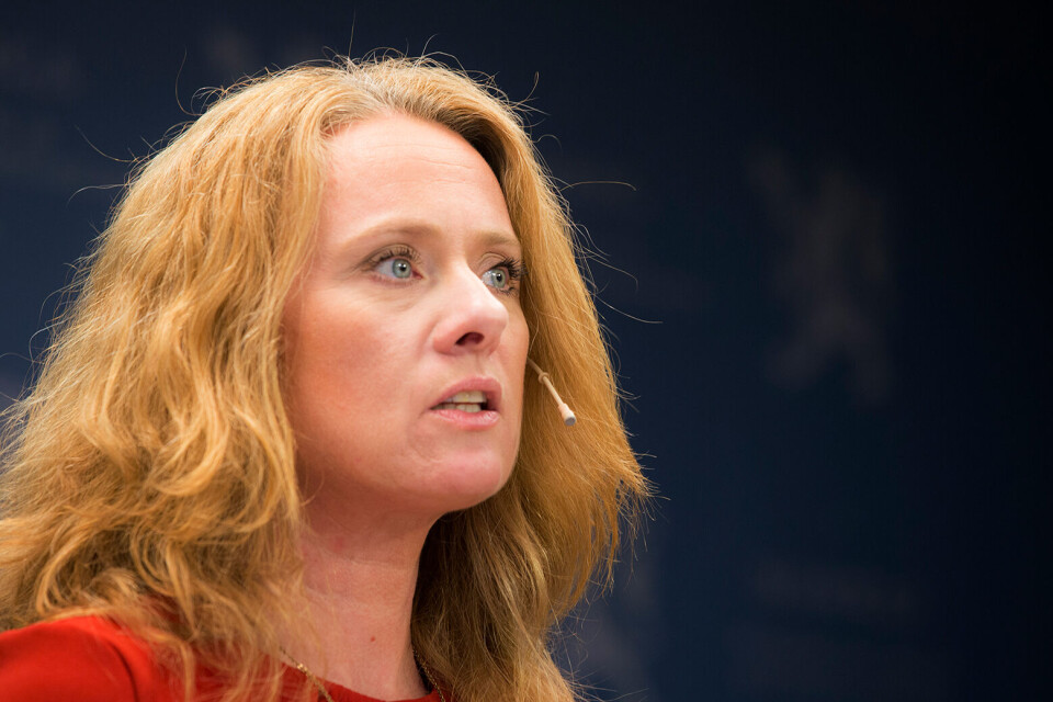 Arbeids- og sosialminister Anniken Hauglie (H) legger fram stortingsmeldingen Nav i en ny tid for arbeid og aktivitet. Meldingen følger opp rapporten fra ekspertutvalget i Nav. Foto: Berit Roald / NTB scanpix Arbeids- og sosialminister Anniken Hauglie (H) legger fram stortingsmeldingen Nav i en ny tid for arbeid og aktivitet. Meldingen følger opp rapporten fra ekspertutvalget i Nav. Foto: Berit Roald / NTB scanpix