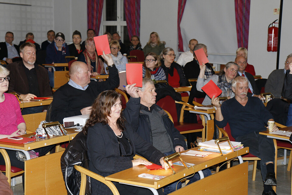 Fra nominasjonsmøtet i Halden Ap. Foto: Tone Holmquist Fra nominasjonsmøtet i Halden Ap. Foto: Tone Holmquist