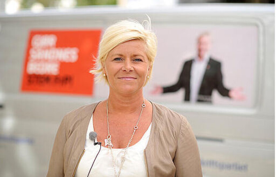 Frps Siv Jensen har en ny plan for eldreomsorgen. Foto: Kent Skibstad / Scanpix Frps Siv Jensen har en ny plan for eldreomsorgen. Foto: Kent Skibstad / Scanpix