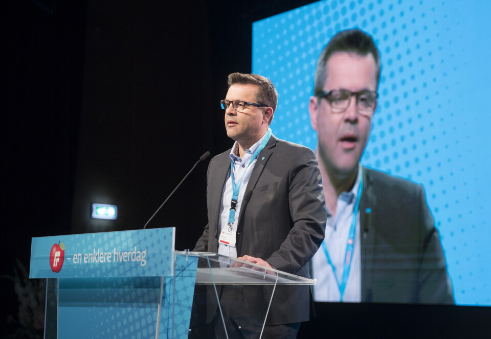 Frank Sve, fylkesleder i Møre og Romsdal Frp, det eneste fylket der Frp gikk fram, sier partiet ikke sitter i regjering for enhver pris. Foto: Vidar Ruud / NTB scanpix Frank Sve, fylkesleder i Møre og Romsdal Frp, det eneste fylket der Frp gikk fram, sier partiet ikke sitter i regjering for enhver pris. Foto: Vidar Ruud / NTB scanpix