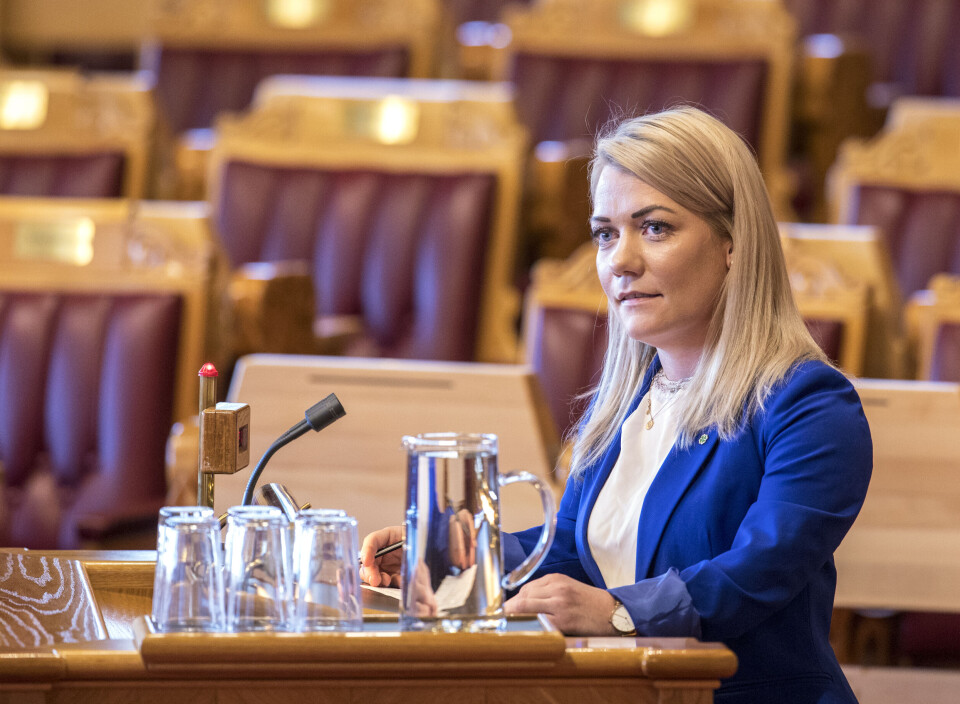 Stortingsrepresentant Sandra Borch (Sp) fremmer forslag om lokal vetorett mot utbygging av vindkraft. Foto: Ole Berg-Rusten / NTB scanpix Stortingsrepresentant Sandra Borch (Sp) fremmer forslag om lokal vetorett mot utbygging av vindkraft. Foto: Ole Berg-Rusten / NTB scanpix
