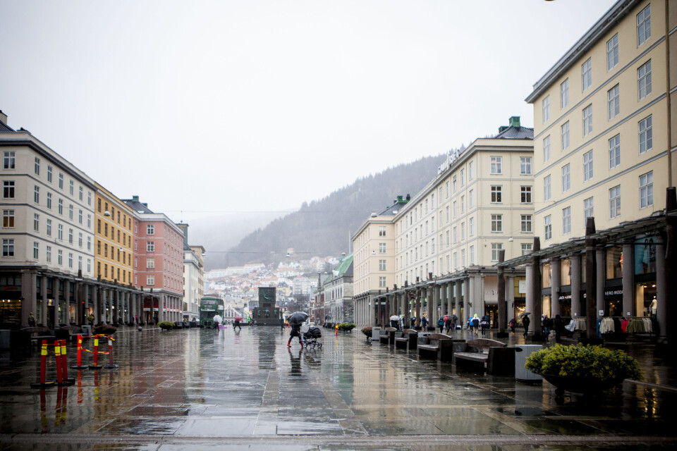 Kanskje det regner mye i Bergen, men kommunen får skryt for å ha rustet opp byrommene. Foto: Magnus K. Bjørke Kanskje det regner mye i Bergen, men kommunen får skryt for å ha rustet opp byrommene. Foto: Magnus K. Bjørke