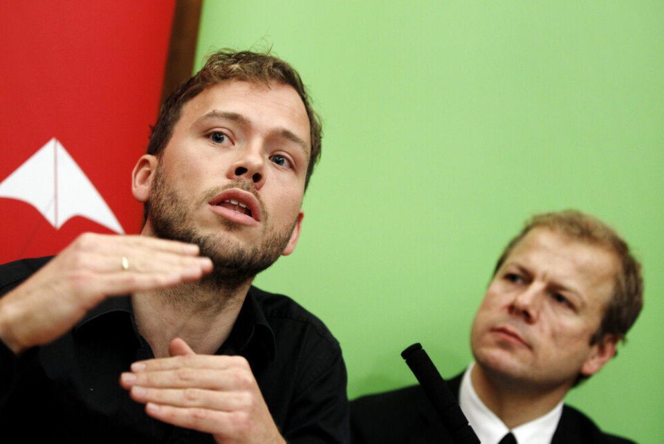 Kandidatene til ledervervet i SV, Audun Lysbakken (t.v.) og Heikki Holmås, møttes til debatt på Håndverkeren Kurs og Konferansesenter i Oslo søndag. Foto: Erlend Aas/Scanpix Kandidatene til ledervervet i SV, Audun Lysbakken (t.v.) og Heikki Holmås, møttes til debatt på Håndverkeren Kurs og Konferansesenter i Oslo søndag. Foto: Erlend Aas/Scanpix
