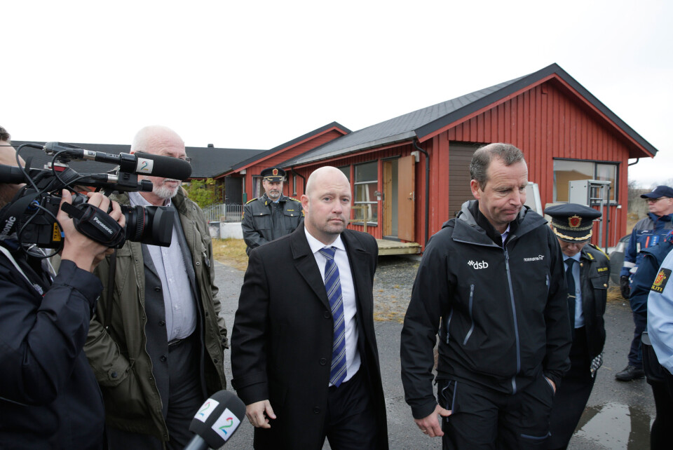 Justisminister Anders Anundsen på besøk i Vestleiren utenfor Kirkenes. Foto: Vidar Ruud / NTB scanpix Justisminister Anders Anundsen på besøk i Vestleiren utenfor Kirkenes. Foto: Vidar Ruud / NTB scanpix