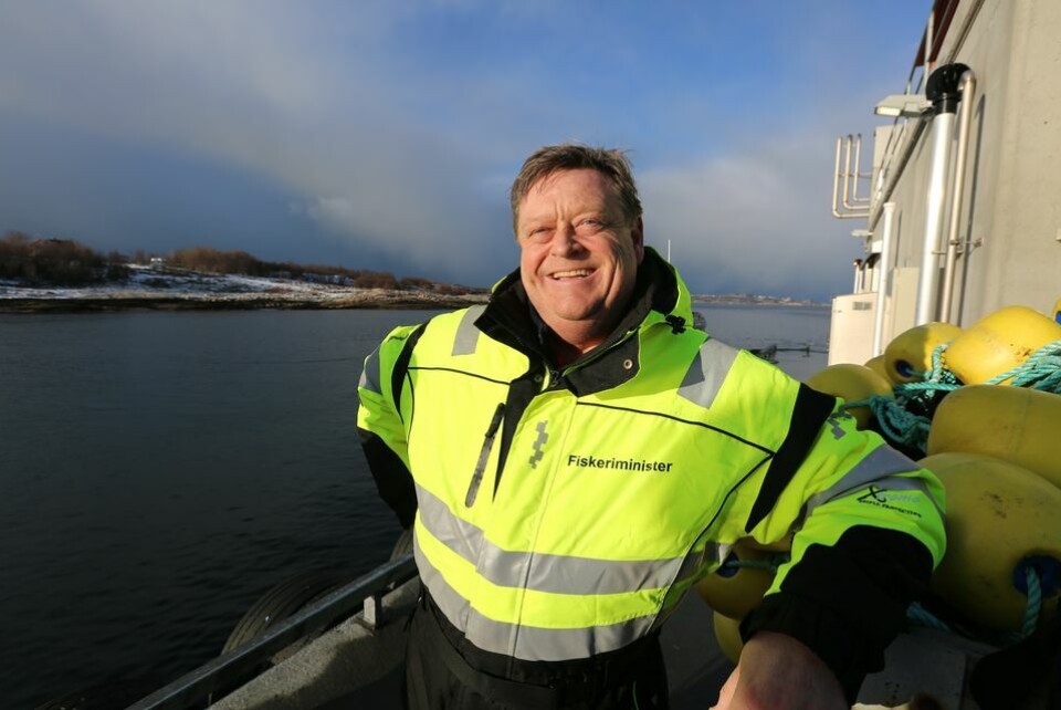 Nærings- og fiskeriminister Harald T. Nesvik (Frp) håper flere kommuner og fylkeskommuner ser gulroten som ligger i Havbruksfondet. Foto: Nærings- og fiskeridepartementet Nærings- og fiskeriminister Harald T. Nesvik (Frp) håper flere kommuner og fylkeskommuner ser gulroten som ligger i Havbruksfondet. Foto: Nærings- og fiskeridepartementet