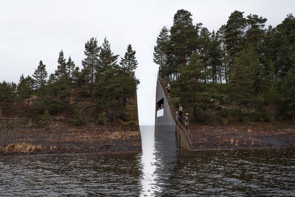 Illustrasjonsbilde av kunstverket som vant konkurransen om et minnesmerke for 22. juli. Foto: Jonas Dahlberg Studio / NTB scanpix Illustrasjonsbilde av kunstverket som vant konkurransen om et minnesmerke for 22. juli. Foto: Jonas Dahlberg Studio / NTB scanpix