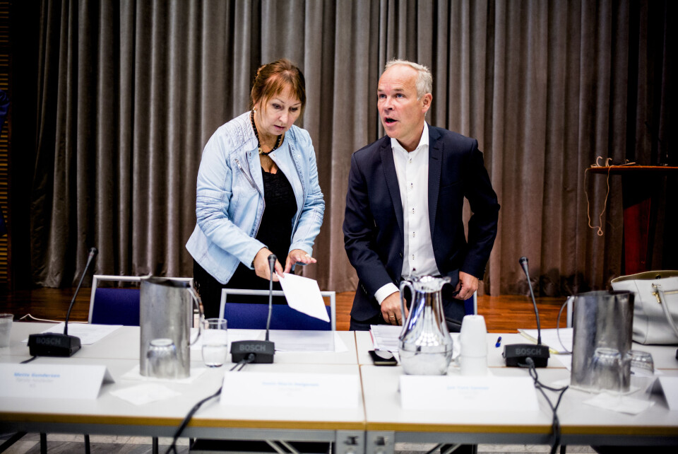 KS-leder Gunn Marit Helgesen vil ikke være med i kommunalminister Jan Tore Sanners (H) utvalg som skal lage retningslinjer for fylkespolitikernes godtgjørelser. Arkivfoto: Magnus Knutsen Bjørke KS-leder Gunn Marit Helgesen vil ikke være med i kommunalminister Jan Tore Sanners (H) utvalg som skal lage retningslinjer for fylkespolitikernes godtgjørelser. Arkivfoto: Magnus Knutsen Bjørke