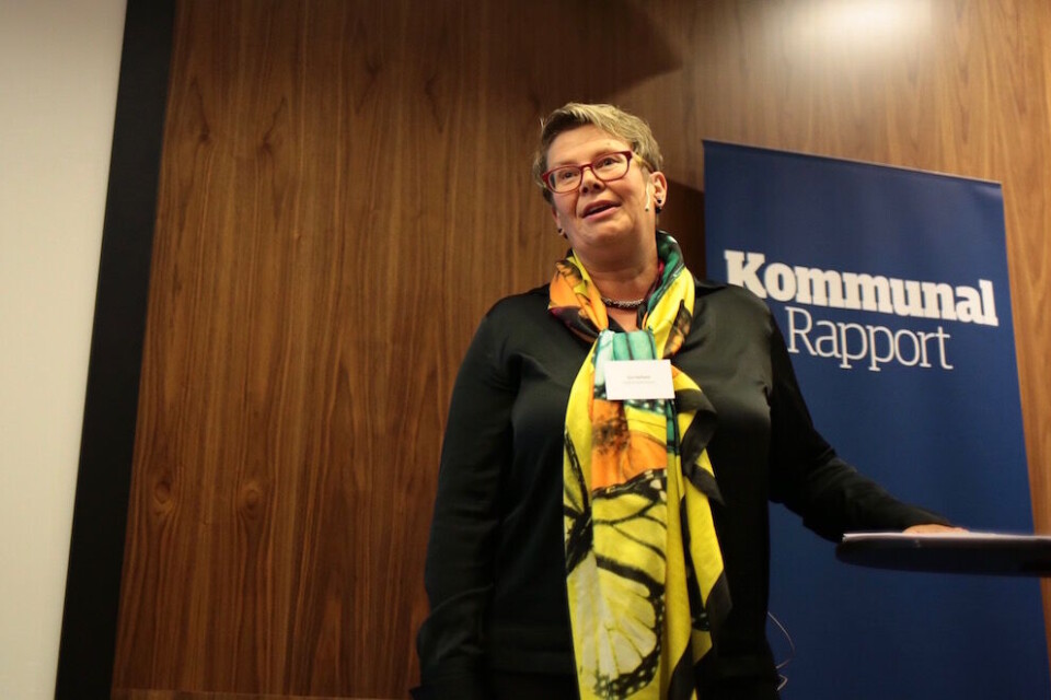 Rådmann Gro Herheim i Svelvik forteller at kommunen bruker Kommunebarometeret blant annet til å lage ny politikk. Foto: Magnus K. Bjørke Rådmann Gro Herheim i Svelvik forteller at kommunen bruker Kommunebarometeret blant annet til å lage ny politikk. Foto: Magnus K. Bjørke