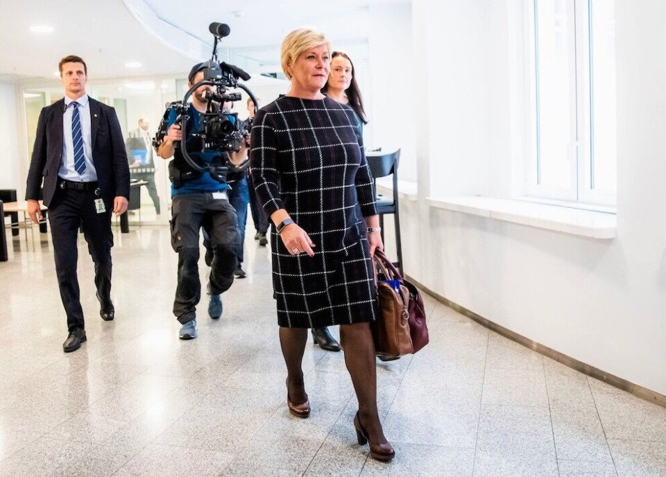 Finansminister Siv Jensen (Frp) er bekymret for at kommunene har for små fagmiljøer til å ha ansvaret for skatteoppkrevingen, men dette handler like mye om at sterke profesjonsinteresser i staten har vunnet fram, skriver Jan Inge Krossli. Foto: Håkon Mosvold Larsen, NTB scanpix Finansminister Siv Jensen (Frp) er bekymret for at kommunene har for små fagmiljøer til å ha ansvaret for skatteoppkrevingen, men dette handler like mye om at sterke profesjonsinteresser i staten har vunnet fram, skriver Jan Inge Krossli. Foto: Håkon Mosvold Larsen, NTB scanpix