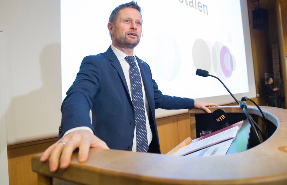 Helseminister Bent Høies (H) melding om primærhelsetjenesten inneholdt flere viktige oppgaver for kommunene enn kommunalminister Jan Tore Sanners oppgavemelding, mener Jan Inge Krossli. Arkivfoto: Terje Bendiksby, NTB scanpix Helseminister Bent Høies (H) melding om primærhelsetjenesten inneholdt flere viktige oppgaver for kommunene enn kommunalminister Jan Tore Sanners oppgavemelding, mener Jan Inge Krossli. Arkivfoto: Terje Bendiksby, NTB scanpix