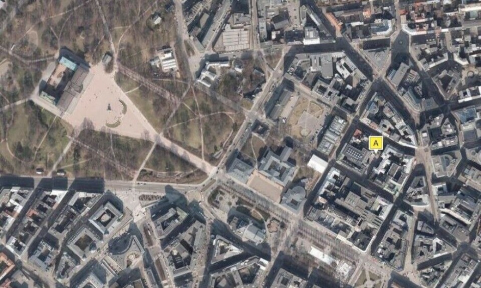 Reglene i Oslo kommune krever ikke at eierskapsbyråd Geir Lippestad (Ap) rapporterer inn aksjene han har i denne eiendom verd 23,5 millioner kroner bare et par steinkast fra Slottet og Oslo rådhus. Kart kilde: www.1881.no, © 2016 Norkart AS/Plan- og bygningsetaten, Oslo kommune Reglene i Oslo kommune krever ikke at eierskapsbyråd Geir Lippestad (Ap) rapporterer inn aksjene han har i denne eiendom verd 23,5 millioner kroner bare et par steinkast fra Slottet og Oslo rådhus. Kart kilde: www.1881.no, © 2016 Norkart AS/Plan- og bygningsetaten, Oslo kommune