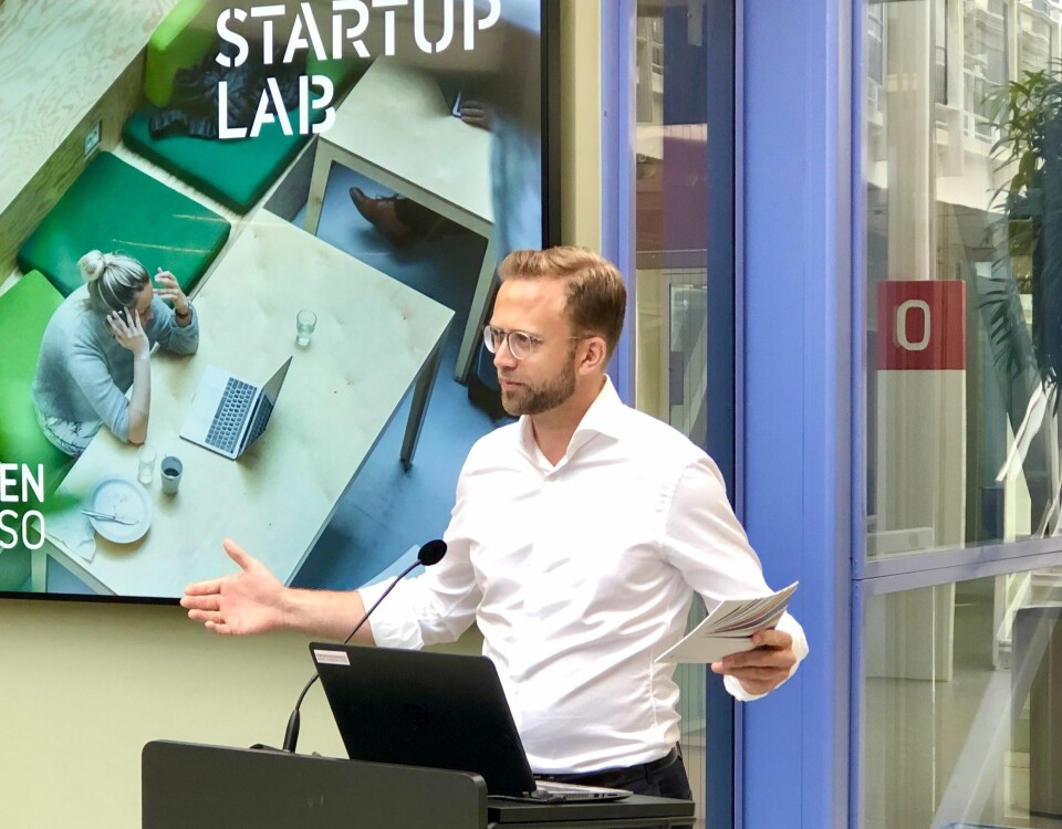 De fleste kommuner har både økonomi og rom til å innovere, skriver kommunal- og moderniseringsminister Nikolai Astrup (H), her fotografert da stortingsmeldingen om offentlig innovasjon ble presentert. De fleste kommuner har både økonomi og rom til å innovere, skriver kommunal- og moderniseringsminister Nikolai Astrup (H), her fotografert da stortingsmeldingen om offentlig innovasjon ble presentert.