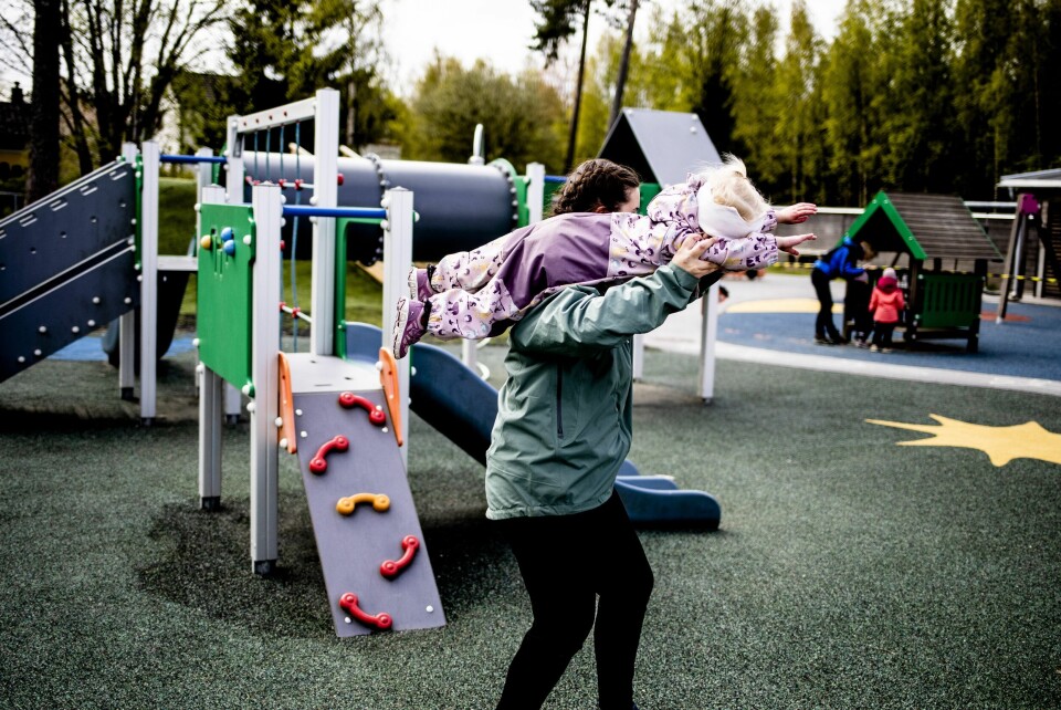 Regjeringen åpner for grønt nivå i barnehager og skoler. Her fra Eventyrstua barnehage i Lørenskog. Regjeringen åpner for grønt nivå i barnehager og skoler. Her fra Eventyrstua barnehage i Lørenskog.