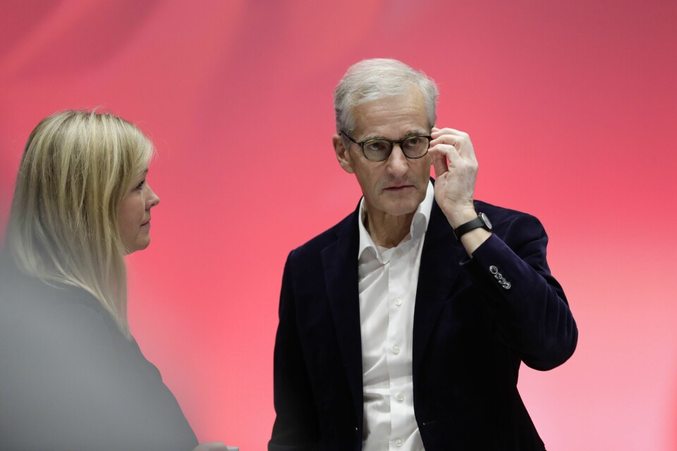 Partileder Jonas Gahr Støre og partisekretær Kjersti Stenseng under Arbeiderpartiets landsstyremøte tirsdag. Partileder Jonas Gahr Støre og partisekretær Kjersti Stenseng under Arbeiderpartiets landsstyremøte tirsdag.