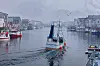Henningsvær i Vågan kommune i Lofoten. Fiskevær og turistmagnet.