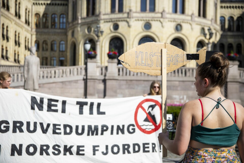 Natur og ungdom demonstrerte utenfor Stortinget i Oslo mot gruvedumping i Førdefjorden i 2020. Nå har kommunestyret i Sunnfjord vedtatt å gi Nordic Rutile grønt lys til å starte bygging av gruveanlegget. Natur og ungdom demonstrerte utenfor Stortinget i Oslo mot gruvedumping i Førdefjorden i 2020. Nå har kommunestyret i Sunnfjord vedtatt å gi Nordic Rutile grønt lys til å starte bygging av gruveanlegget.