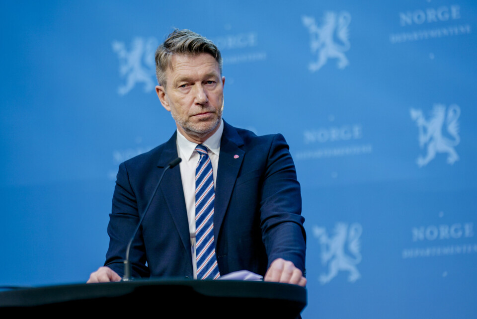 – Vi vil ikke at vindkraft skal være uønsket, sier olje- og energiminister Terje Aasland, her under en pressekonferanse nylig. – Vi vil ikke at vindkraft skal være uønsket, sier olje- og energiminister Terje Aasland, her under en pressekonferanse nylig.