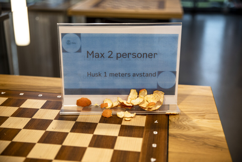 Ikke nærmere enn én meter var beskjeden til elevene under pandemien. Ikke nærmere enn én meter var beskjeden til elevene under pandemien.