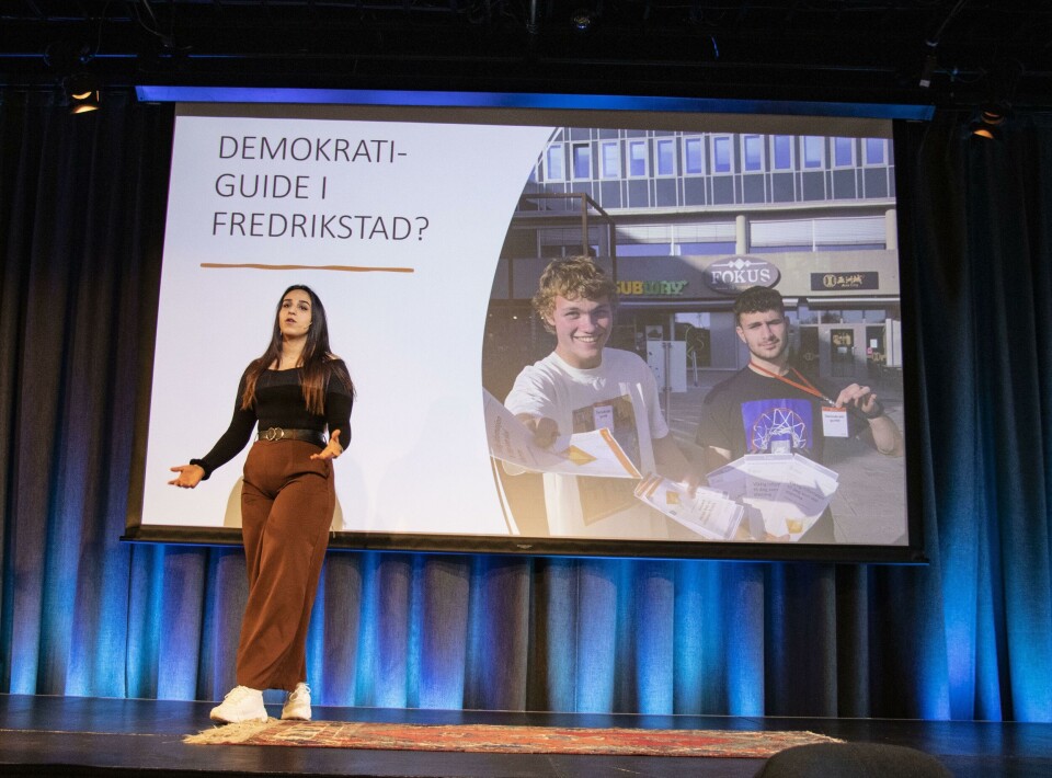 Nydem Ali er en av ungdommene som var engasjert som demokratiguide i Fredrikstad. Nydem Ali er en av ungdommene som var engasjert som demokratiguide i Fredrikstad.